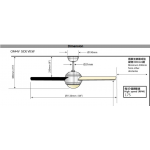SMC OR44VSA 44吋天花吊扇 (連燈飾)